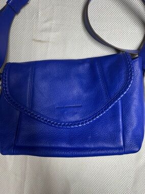 Aimee Kestenberg Cobalt Blue Leather Crossbody Bag